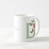 Schmetterlinge Süßes Pea Monogramm Anfangsname Kaffeetasse (VorderseiteRechts)