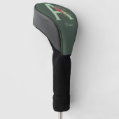 Schmetterlinge Sweet Pea Monogram Initial A Your N Golf Headcover (angewinkelt)