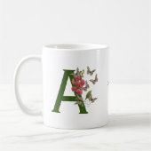 Schmetterlinge Sweet Pea Monogram Initial A Your N Kaffeetasse (Links)