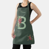 Schmetterlinge Sweet Pea Monogram Initial B Ihr Na Schürze (InSitu)