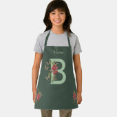 Schmetterlinge Sweet Pea Monogram Initial B Ihr Na Schürze (Insitu)