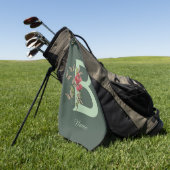Schmetterlinge Sweet Pea Monogram Initial B Name Golfhandtuch (Gras)