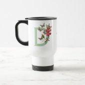 Schmetterlinge Sweet Pea Monogram, Initial D Name  Reisebecher (Links)