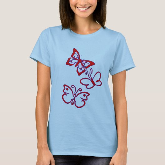 Schmetterlinge T-Shirt (Vorderseite)