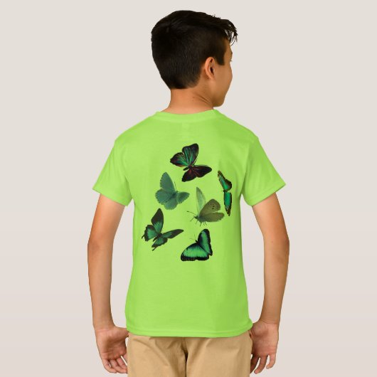 Schmetterlinge T-Shirt (Schwarz voll)