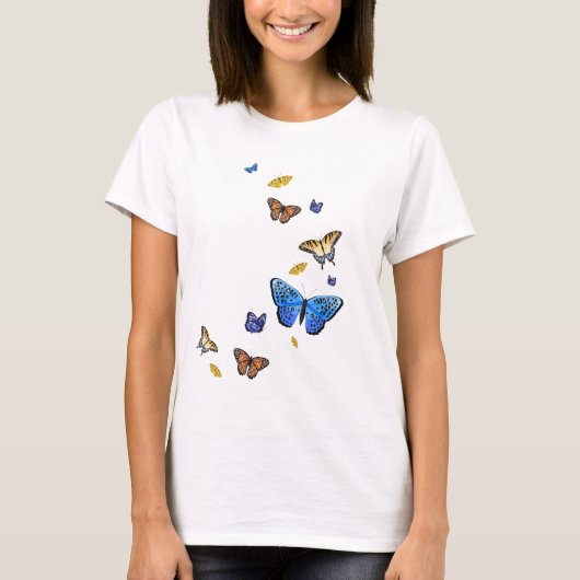 Schmetterlinge T - Shirt der Frauen (Vorderseite)