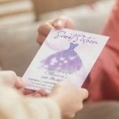 Schmetterlinge Tanz Glitzer Lila Kleid Süß 16 Einladung