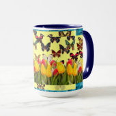 Schmetterlinge Tasse (VorderseiteRechts)