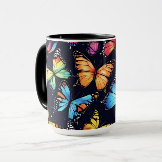 Schmetterlinge Tasse (Vorderseite Links)