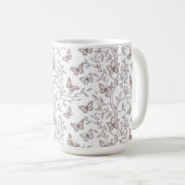 Schmetterlinge Tasse Botanisch (VorderseiteRechts)