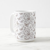 Schmetterlinge Tasse Botanisch (Vorderseite Links)