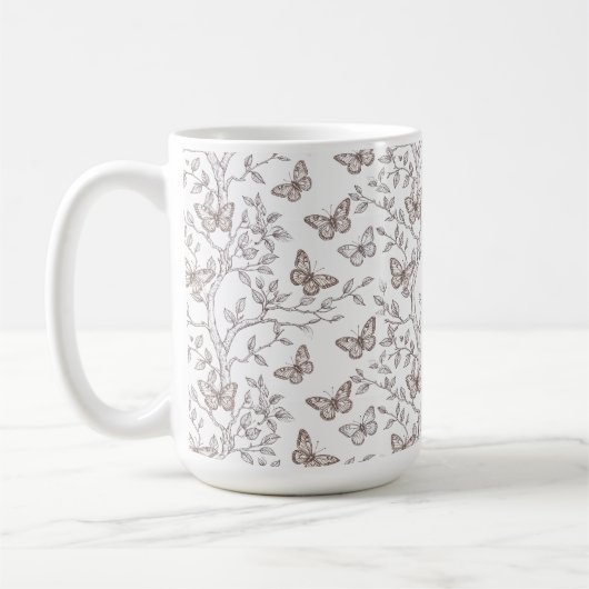 Schmetterlinge Tasse Botanisch (Links)
