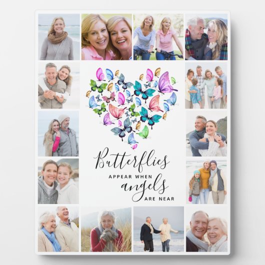 Schmetterlinge tauchen auf, wenn Engel in der Nähe Fotoplatte (Vorderseite)