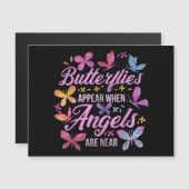 Schmetterlinge tauchen auf, wenn Engel in der Nähe Magnetkarte (Vorne/Hinten)