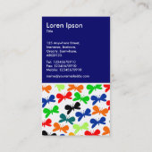 Schmetterlinge - Tiefe Marine Visitenkarte (Rückseite)