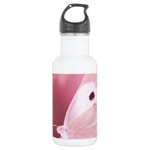 Schmetterlinge Tiere Vermisse Dich rosa Frühling Trinkflasche