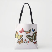Schmetterlinge Tote Tag Tasche (Vorderseite)