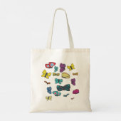 Schmetterlinge Tragetasche (Rückseite)