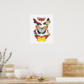 Schmetterlinge, Transparenter Hintergrund, Poster (Küche)