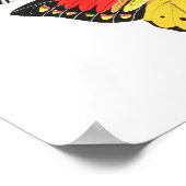 Schmetterlinge, Transparenter Hintergrund, Poster (Ecke)