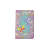 Schmetterlinge u. Wirbel *Read Designer Note* Moleskine Taschennotizbuch (Vorderseite)