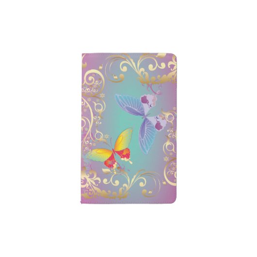 Schmetterlinge u. Wirbel *Read Designer Note* Moleskine Taschennotizbuch (Vorderseite)