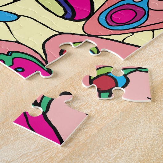 Schmetterlinge über Blume Wiesenansicht Puzzle (Seite)