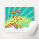 Schmetterlinge über den Regenbogen Mousepad TBA (Mit Mouse)