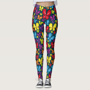 Schmetterlinge über Wasser . BFYOW01. Schwarzer Hi Leggings