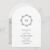 Schmetterlinge um die Einladung zur Hochzeit (Vorne/Hinten)