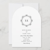 Schmetterlinge um die Einladung zur Hochzeit (Vorderseite)