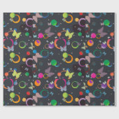 Schmetterlinge und Blasen Geschenkpapier (Flach)