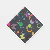 Schmetterlinge und Blasen Serviette (Ecke)