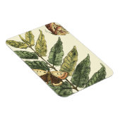 Schmetterlinge und Blätter mit schwarzem Rahmen Magnet (Rechte Seite)