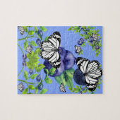 Schmetterlinge und Blaubeeren Puzzle (Horizontal)