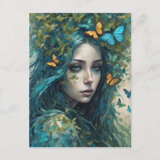 Schmetterlinge und Blues Reihe 3 Postkarte (Vorderseite)
