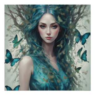 Schmetterlinge und Blues Reihe 4 Poster