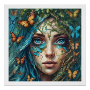 Schmetterlinge und Blues Serie 10 Poster