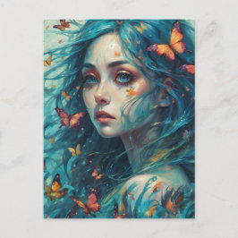 Schmetterlinge und Blues Serie 1 Postkarte