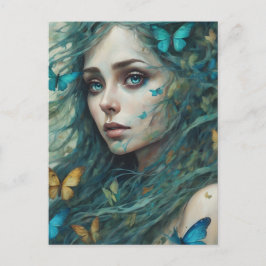 Schmetterlinge und Blues Serie 2 Postkarte