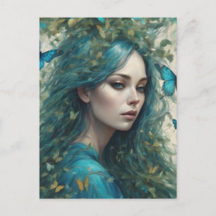 Schmetterlinge und Blues Serie 5 Postkarte