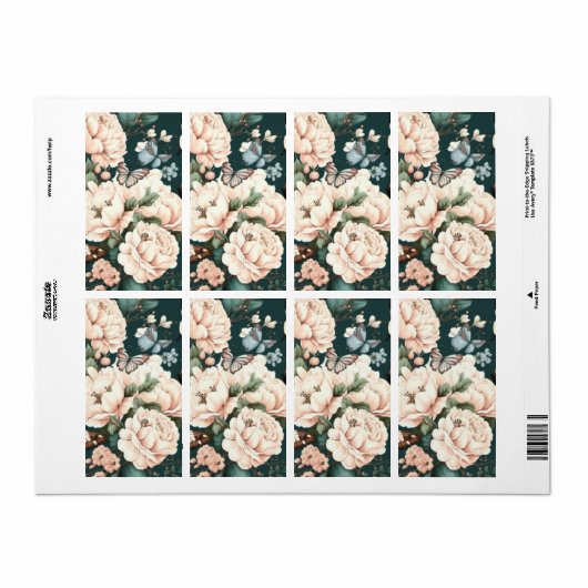 Schmetterlinge und Blume (Vorne)