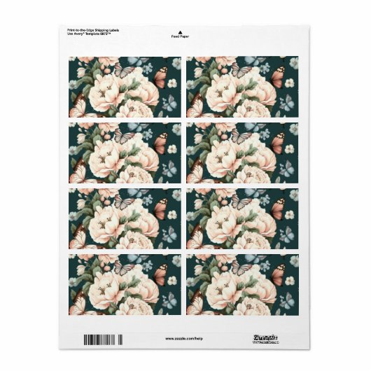 Schmetterlinge und Blume (Vorne)