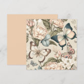 Schmetterlinge und Blume (Vorne/Hinten)