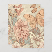 Schmetterlinge und Blume (Vorne/Hinten)