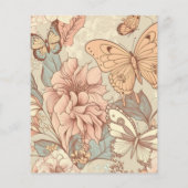 Schmetterlinge und Blume (Rückseite)