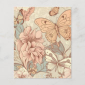 Schmetterlinge und Blume (Vorderseite)