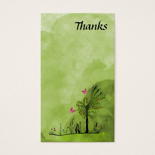 Schmetterlinge und Blume (Vorderseite)