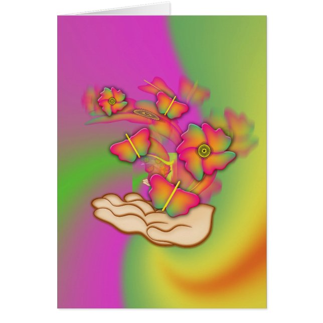 Schmetterlinge und Blume (Vorne)