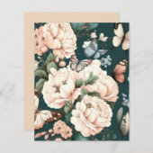 Schmetterlinge und Blume (Vorne/Hinten)